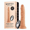 Вибратор с ротацией на присоске FemmeFunn Vortex Turbo Shaft с беспроводным пультом, бежевый, 21.6 см х 4 см фото №1 — секс игрушки: Украина, NO TABOO