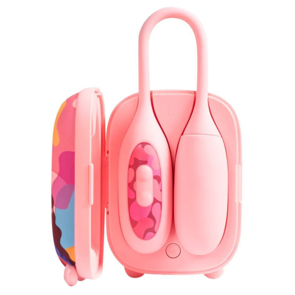 Виброяйцо и вакуумный стимулятор для клитора 2в1 BeYourLover Magic Suitcase в зарядном кейсе, розовый фото №3 — секс игрушки: Украина, NO TABOO