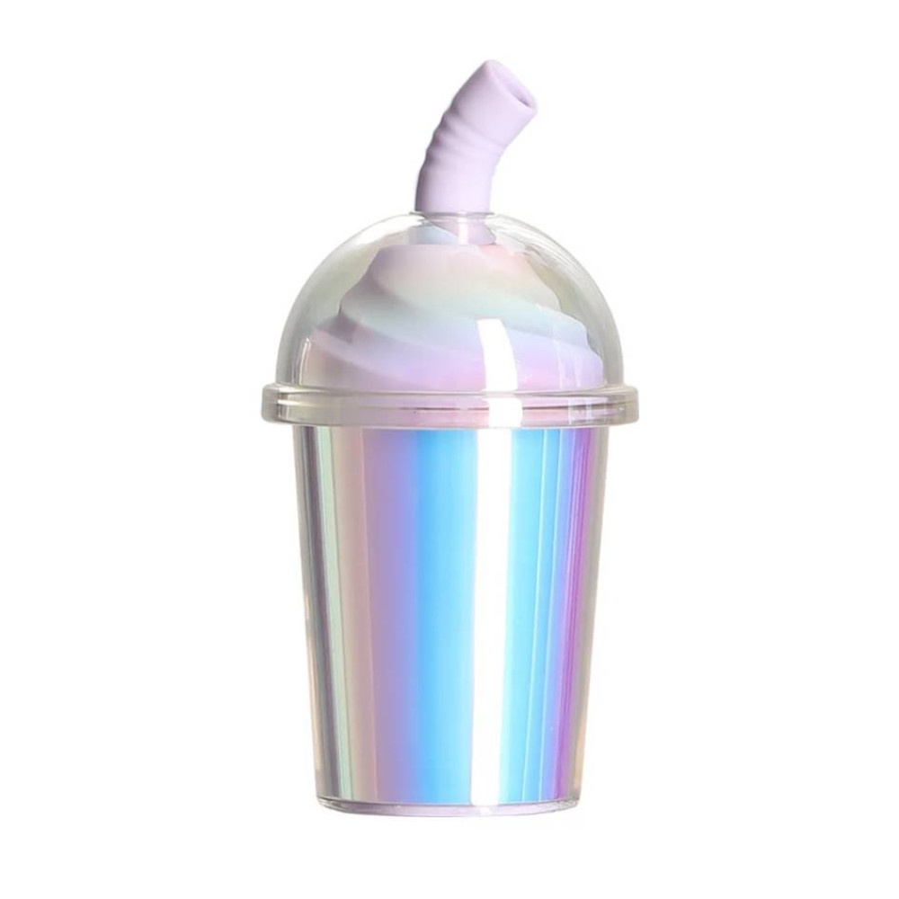 Вакуумний стимулятор в форме стаканчика с трубочкой BeYourLover Joy Cup голубой, 9.1 см х 4.6 см фото №2 — секс игрушки: Украина, NO TABOO