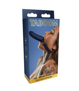 Кляп у вигляді пеніса Taboom Silicone Supreme, силіконовий, синій, 3.5 см - No Taboo