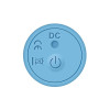 Вібропуля Adam & Eve Blue Diamond з рельєфом, блакитна, 9.2 см х 2.1 см фото №3 — секс іграшки: Україна, NO TABOO