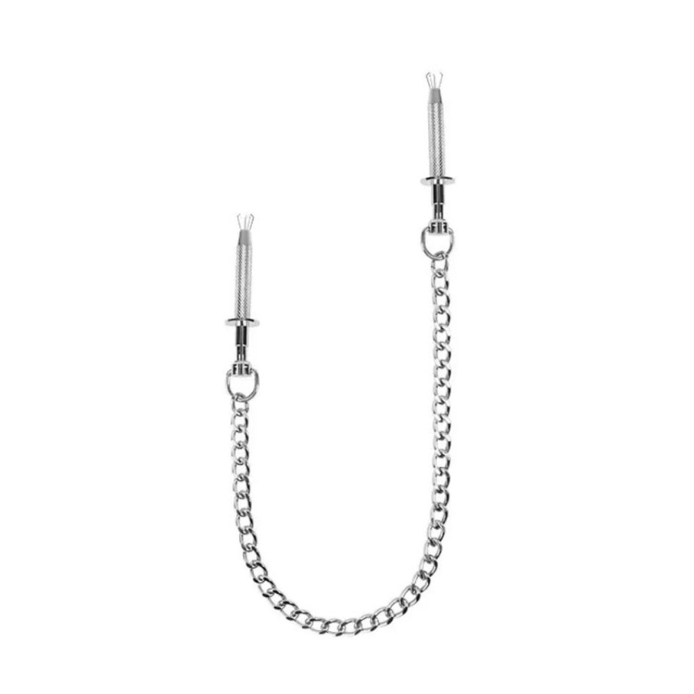 Зажимы для сосков Chisa Sins Sense Play Claw Clamps на цепочке, 37.2 см, фото №2 — секс шоп Украина, NO TABOO