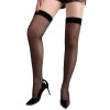 Чулки классические со стрелками Star Night Thigh Highs с надписью сзади, OS (XS-L), фото №2 — секс шоп Украина, NO TABOO