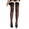 Чулки с бантами Star Night Bow and Spot Stockings в горошек, черные, OS (XS-L), фото №1 — секс шоп Украина, NO TABOO
