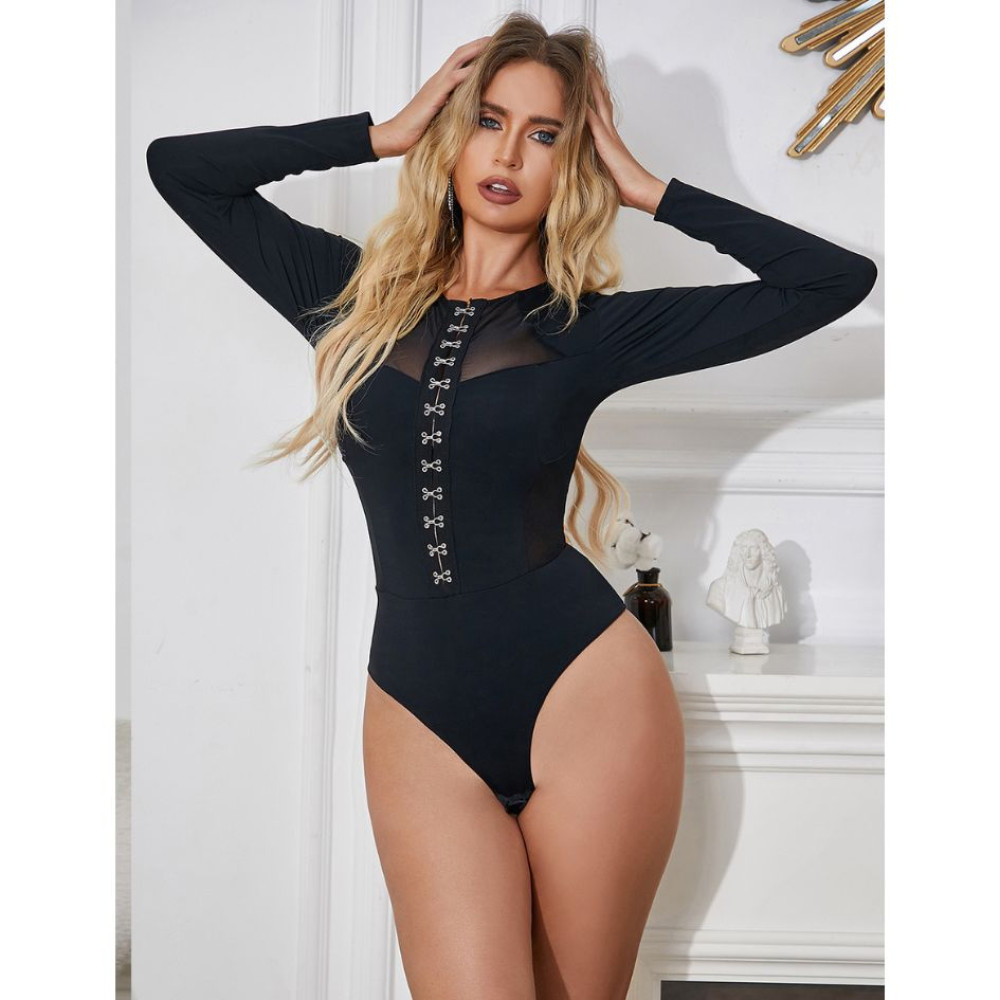Боди с рукавами Star Night Long Sleeve Slim Mesh Bodysuit, XS-M, фото №0 — секс шоп Украина, NO TABOO