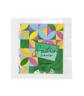 Серветка для кунілінгусу латексна Spearmint Satin Latex Dams для орального сексу, 15 см x 25 см, 1 шт - No Taboo