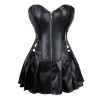 Корсет с юбкой Star Night Sexy Leather черный, S, фото №2 — секс шоп Украина, NO TABOO