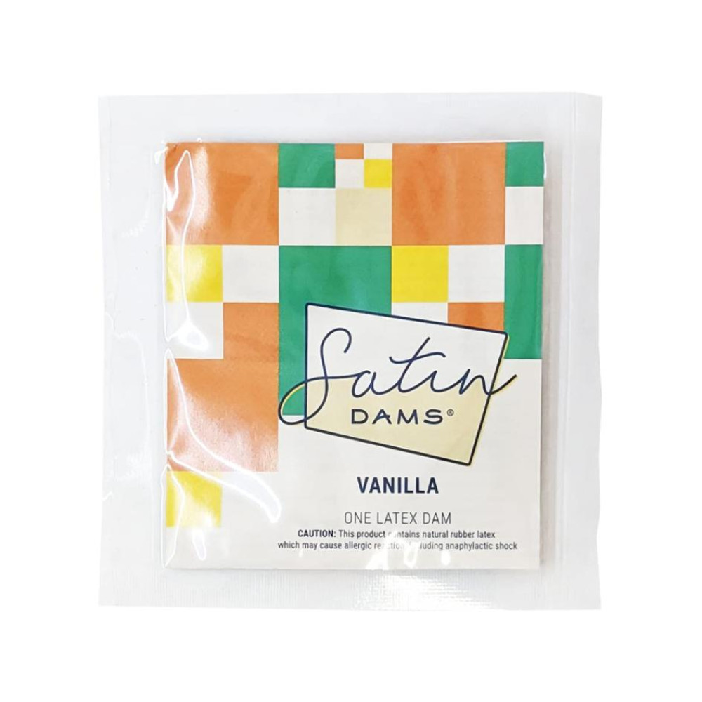 Салфетка для кунилингуса латексная Vanilla Satin Latex Dams для орального секса, 15 см x 25 см, 1 шт, фото №0 — секс шоп Украина, NO TABOO