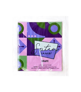Серветка для кунілінгусу латексна Grape Satin Latex Dams для орального сексу, 15 см x 25 см, 1 шт - No Taboo
