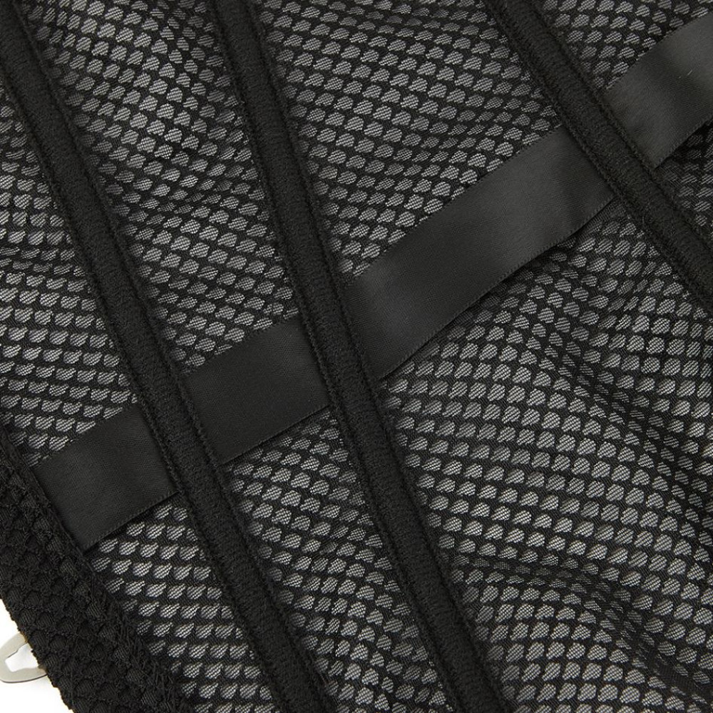 Корсет из сетки Star Night Grid Corset, S, с крючками и шнуровкой, черный, фото №8 — секс шоп Украина, NO TABOO
