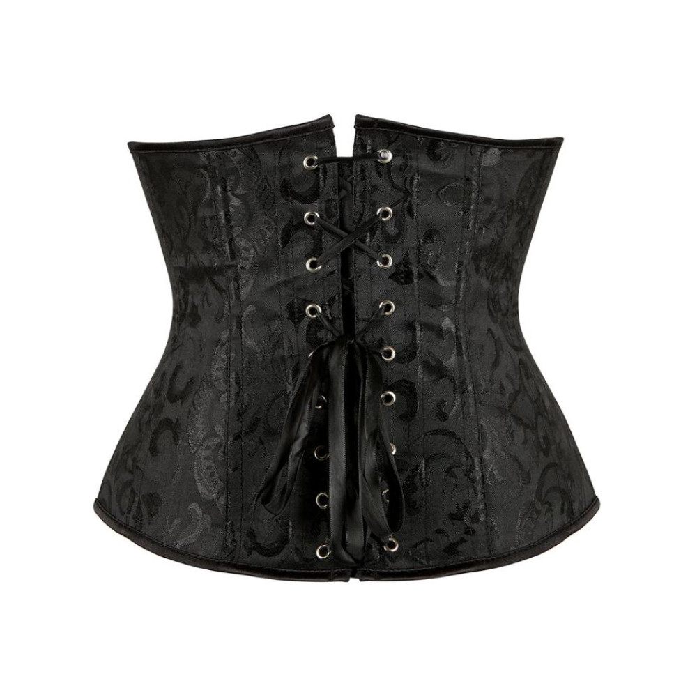 Корсет под грудь Star Night Corset M, с крючками и шнуровкой, черный, фото №6 — секс шоп Украина, NO TABOO
