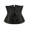 Корсет под грудь Star Night Corset M, с крючками и шнуровкой, черный, фото №6 — секс шоп Украина, NO TABOO