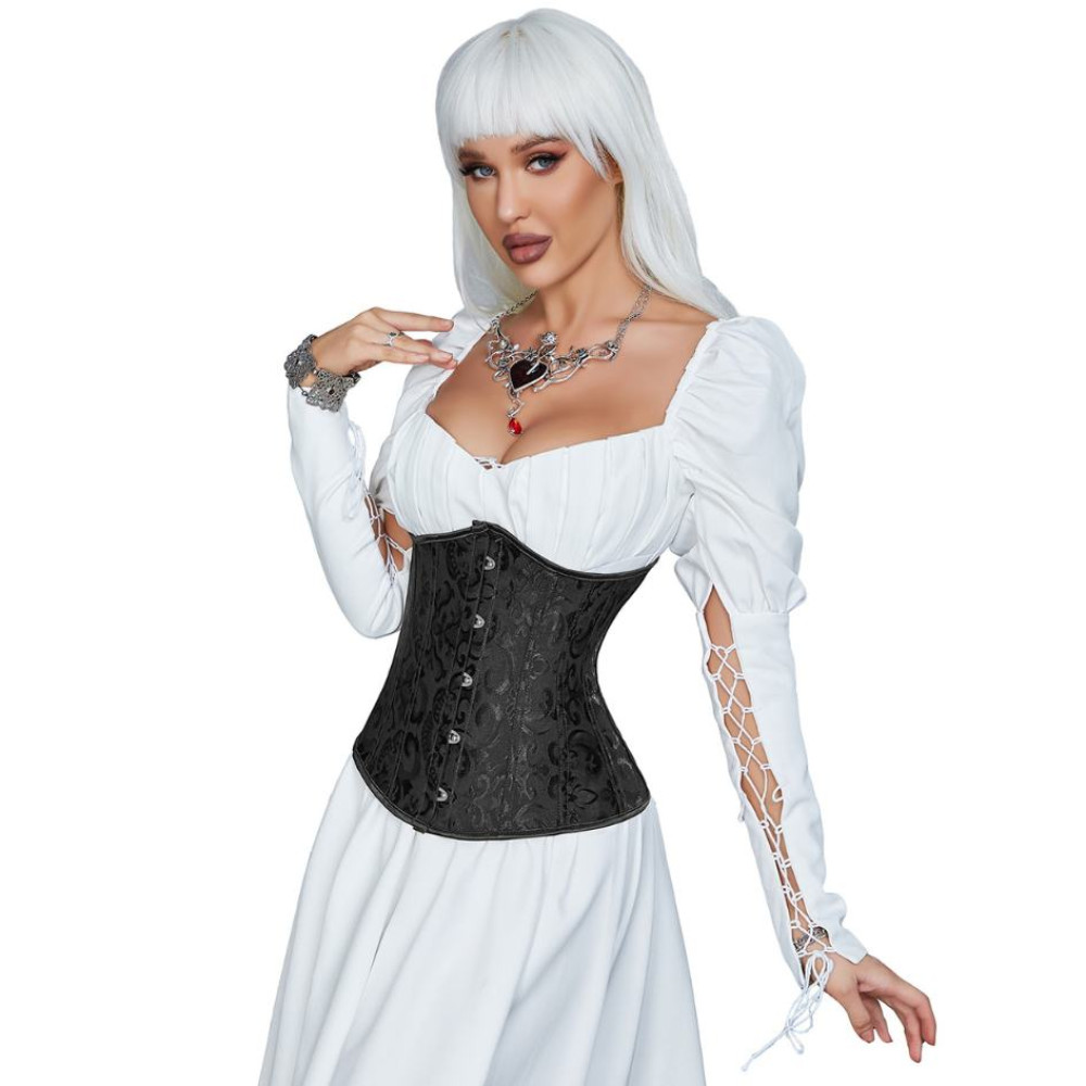 Корсет под грудь Star Night Corset M, с крючками и шнуровкой, черный, фото №0 — секс шоп Украина, NO TABOO