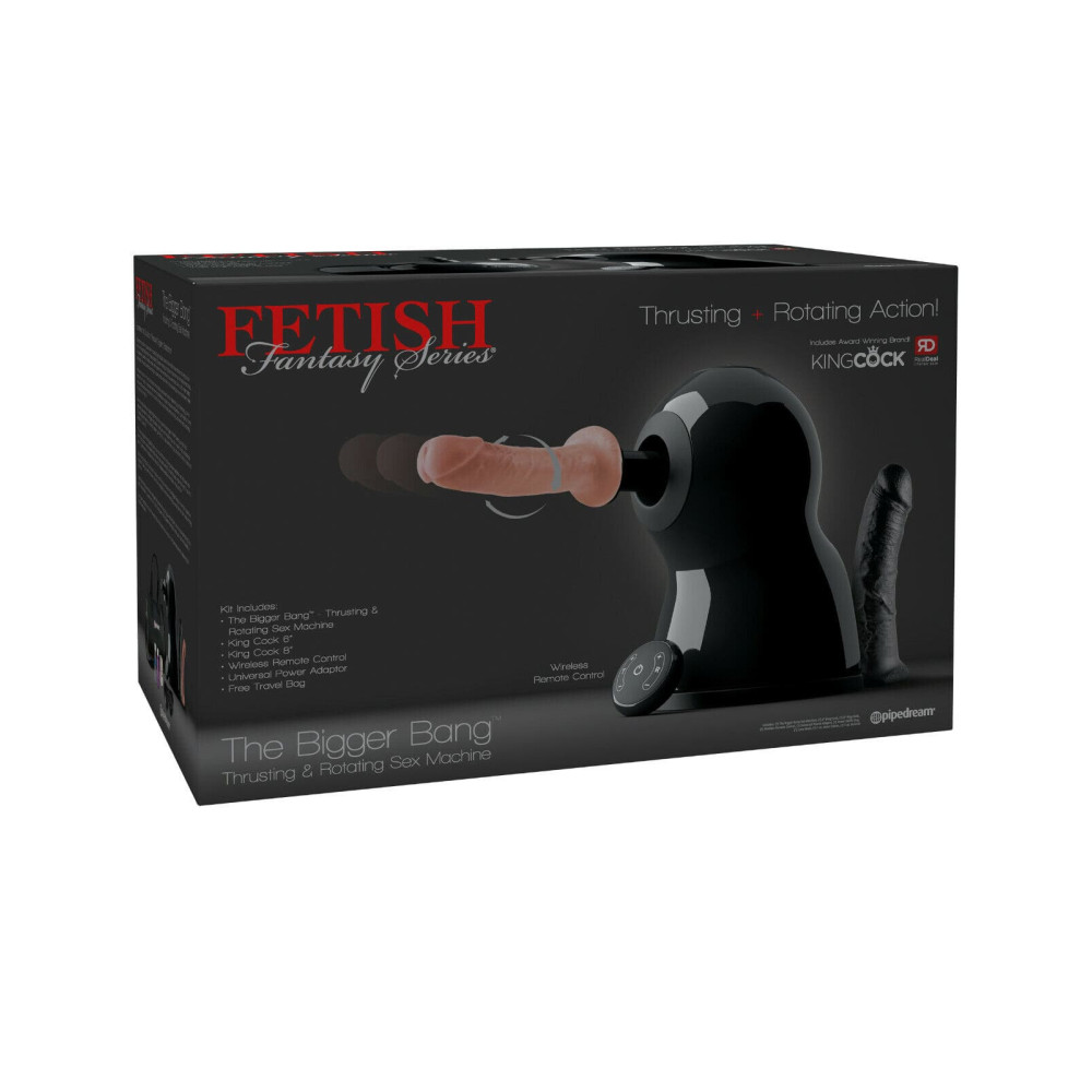 Секс-машина Pipedream Fetish Fantasy The Bigger Bang Thrusting & Rotating Sex Machine з пультом і двома насадками фото №0 — секс іграшки: Україна, NO TABOO