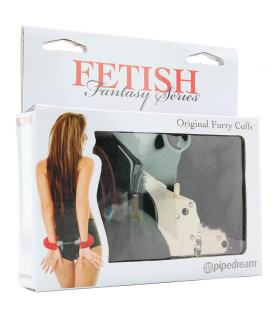 Наручники Fetish металеві з чорним хутром - No Taboo