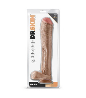 Фаллоимитатор реалистичный Blush Dr. Skin гигант, бежевый, 33 х 6.3 см - No Taboo
