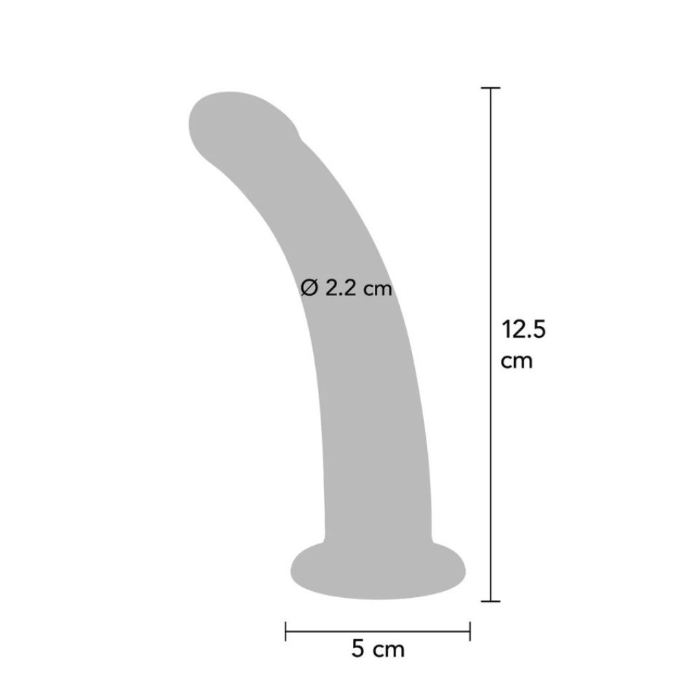 Фаллоимитатор страпон на присоске S, ToyJoy Get Real Silicone Harness Dong фиолетовый, 12.5 см х 2.2 см фото №4 — секс игрушки: Украина, NO TABOO