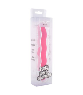 Вибратор многоскоростной The Funky Wave Viberette розовый, 18 см х 2.5 см - No Taboo