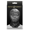 Кружевная маска на всё лицо NS Novelties Fetish & Fashion Lace Hood чёрная, OS, фото №2 — секс шоп Украина, NO TABOO