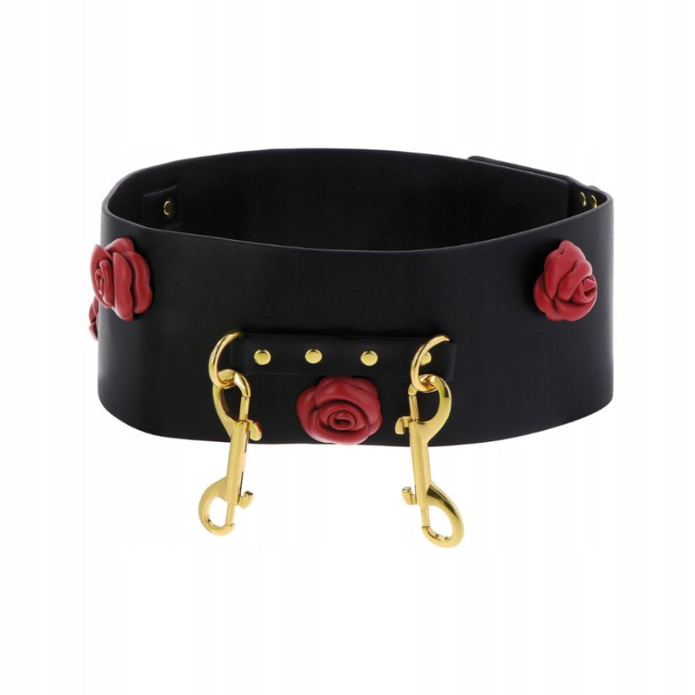 Пояс для бондажа Taboom Wild Roses Bondage Belt с розами, черный, L-XXL, фото №2 — секс шоп Украина, NO TABOO