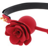 Кляп-роза Taboom Wild Roses Ball Gag красная с черным ремешком, фото №4 — секс шоп Украина, NO TABOO