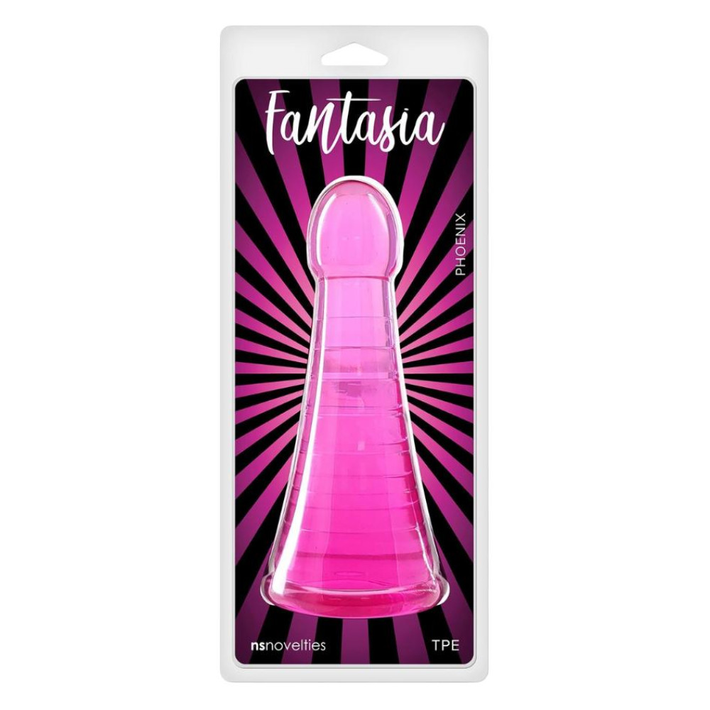 Конусообразный фаллоимитатор Fantasia Phoenix NS Novelties для фистинга, розовый, 19.2 см х до 7.1 см фото №3 — секс игрушки: Украина, NO TABOO