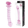 Стеклянный фаллоимитатор для точки G Dreamtoys Glaze Glass Rosebud розовый, 22.8 х 4 см фото №1 — секс игрушки: Украина, NO TABOO