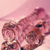 Стеклянный фаллоимитатор для точки G Dreamtoys Glaze Glass Rosebud розовый, 22.8 х 4 см фото №8 — секс игрушки: Украина, NO TABOO