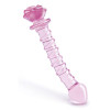 Стеклянный фаллоимитатор для точки G Dreamtoys Glaze Glass Rosebud розовый, 22.8 х 4 см фото №3 — секс игрушки: Украина, NO TABOO