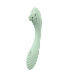 Вібратор з постукуванням Dreamtoys Glam Ultimate Tapping Vibe гнучкий універсальний, м'ятний, 23 х 5.6 х 3.9 см - No Taboo