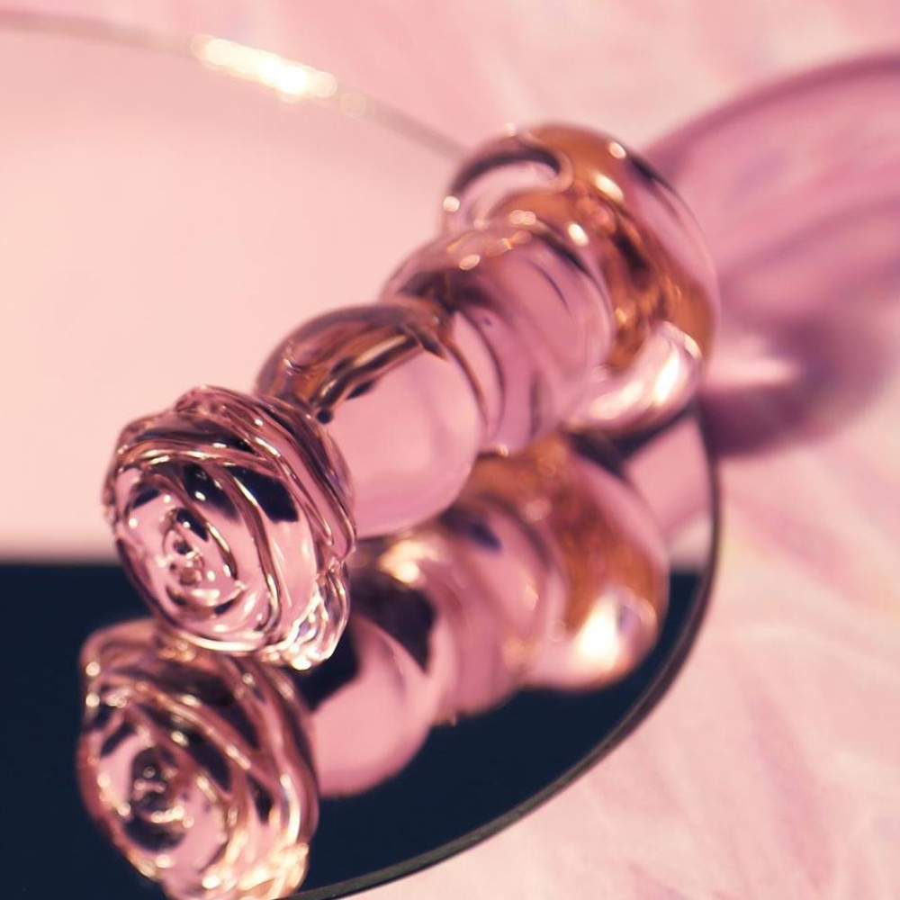 Стеклянный фаллоимитатор для точки G Dreamtoys Glaze Glass Rosebud розовый, 19 х 2.9 см фото №11 — секс игрушки: Украина, NO TABOO