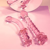 Стеклянный фаллоимитатор для точки G Dreamtoys Glaze Glass Rosebud розовый, 19 х 2.9 см фото №9 — секс игрушки: Украина, NO TABOO