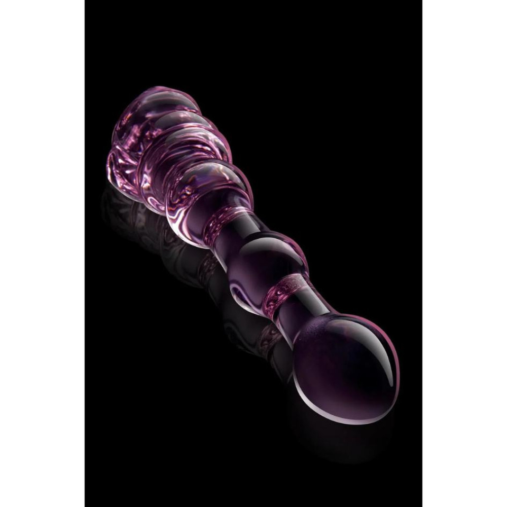 Стеклянный фаллоимитатор Dreamtoys Glaze Glass Rosebud розовый, 20 х 3.1 см фото №5 — секс игрушки: Украина, NO TABOO