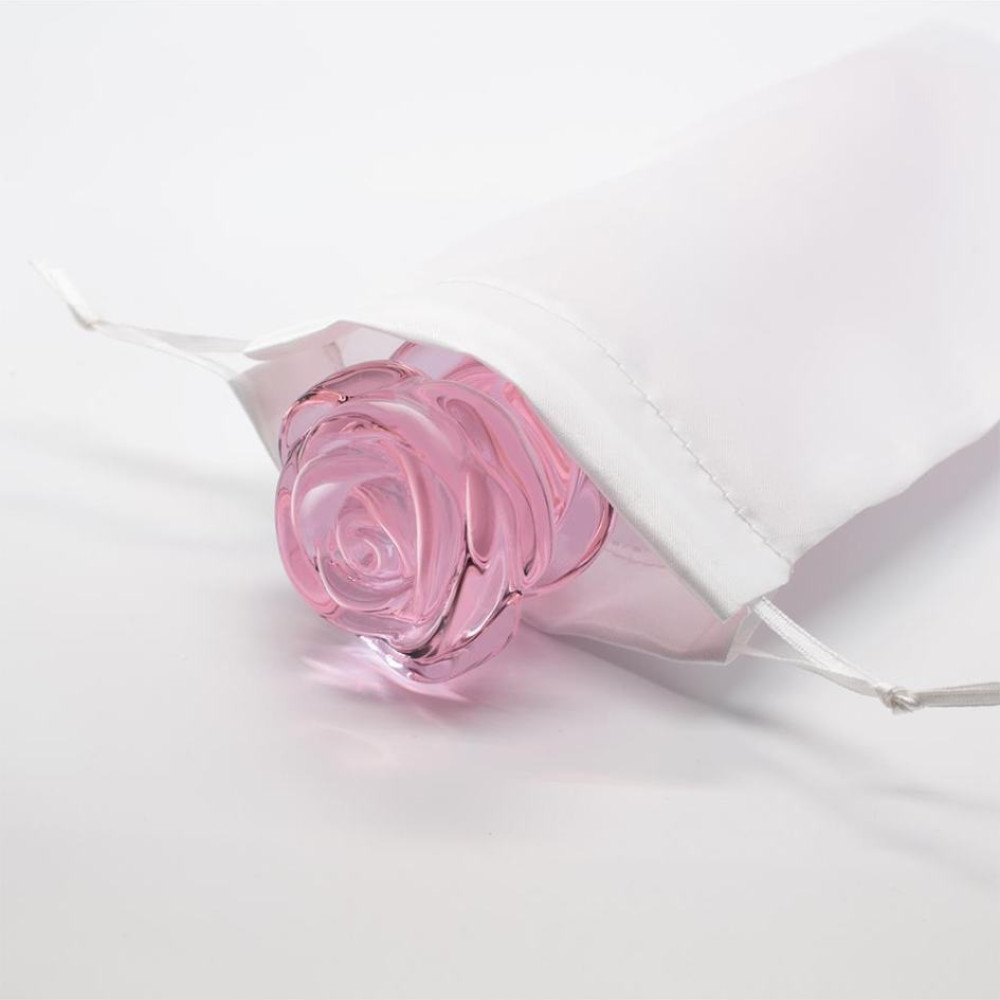 Стеклянный фаллоимитатор Dreamtoys Glaze Glass Rosebud розовый, 20 х 3.1 см фото №6 — секс игрушки: Украина, NO TABOO