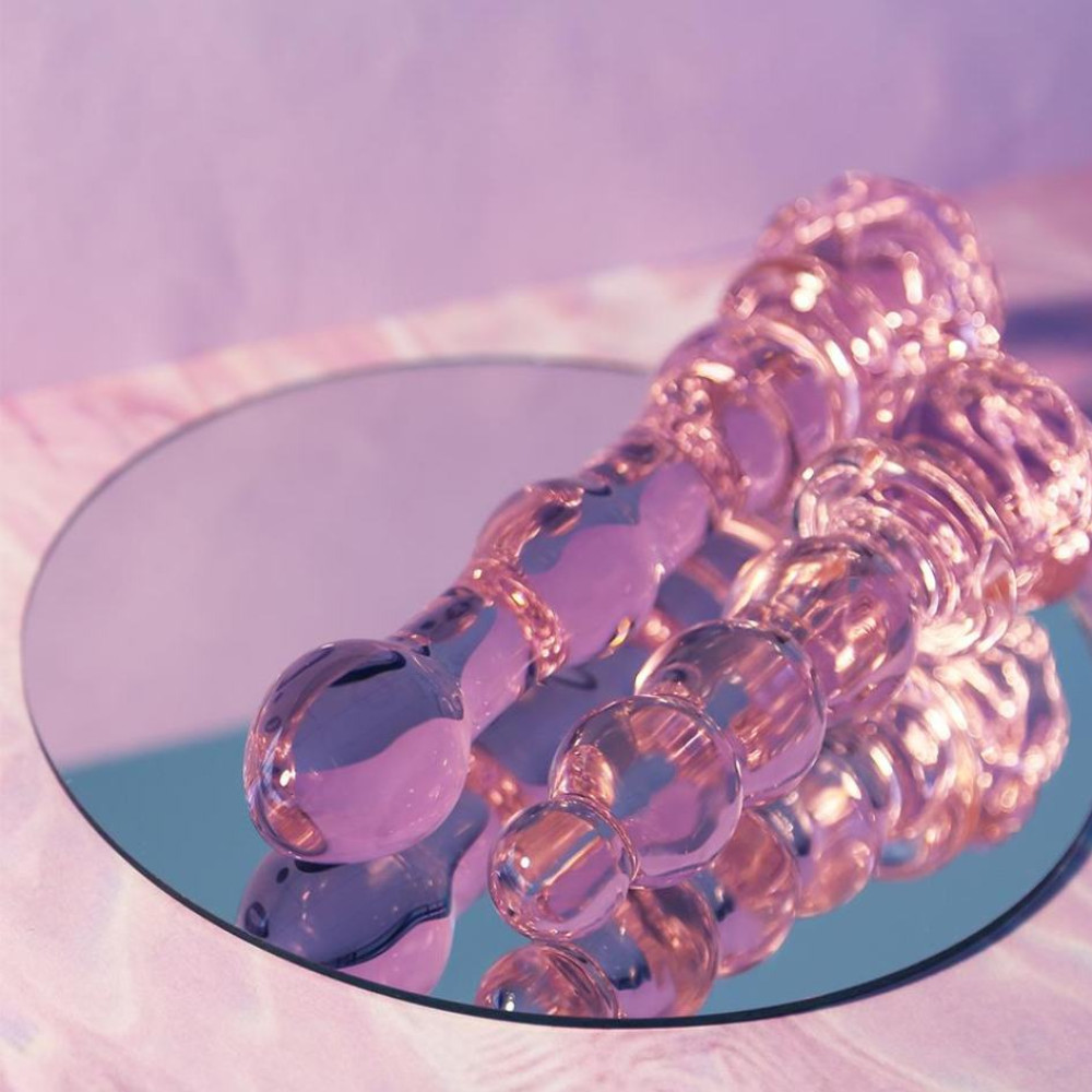 Стеклянный фаллоимитатор Dreamtoys Glaze Glass Rosebud розовый, 20 х 3.1 см фото №9 — секс игрушки: Украина, NO TABOO