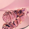 Стеклянная анальная пробка Dreamtoys Glaze Glass Rosebud Beaded Plug розовая, 14 х 3 см фото №9 — секс игрушки: Украина, NO TABOO