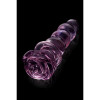 Стеклянная анальная пробка Dreamtoys Glaze Glass Rosebud Beaded Plug розовая, 14 х 3 см фото №4 — секс игрушки: Украина, NO TABOO