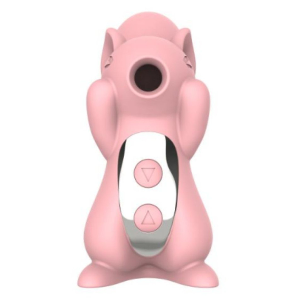 Вакуумный стимулятор клитора Sweet Em Sneaky Squirrel розовый, с вибрацией, 10.5 х 8.9 см фото №4 — секс игрушки: Украина, NO TABOO