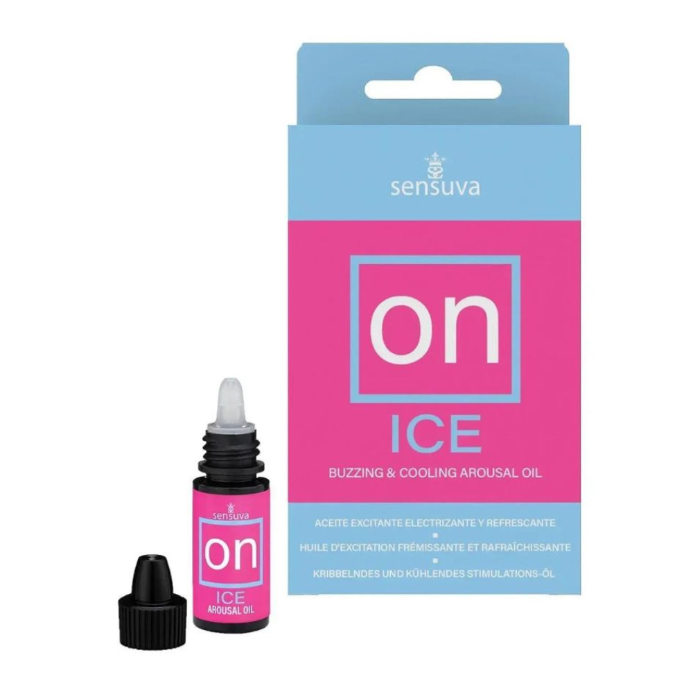  Жидкий вибратор Sensuva ON Ice с охлаждающим эффектом, 5 мл, фото №2 — секс шоп Украина, NO TABOO