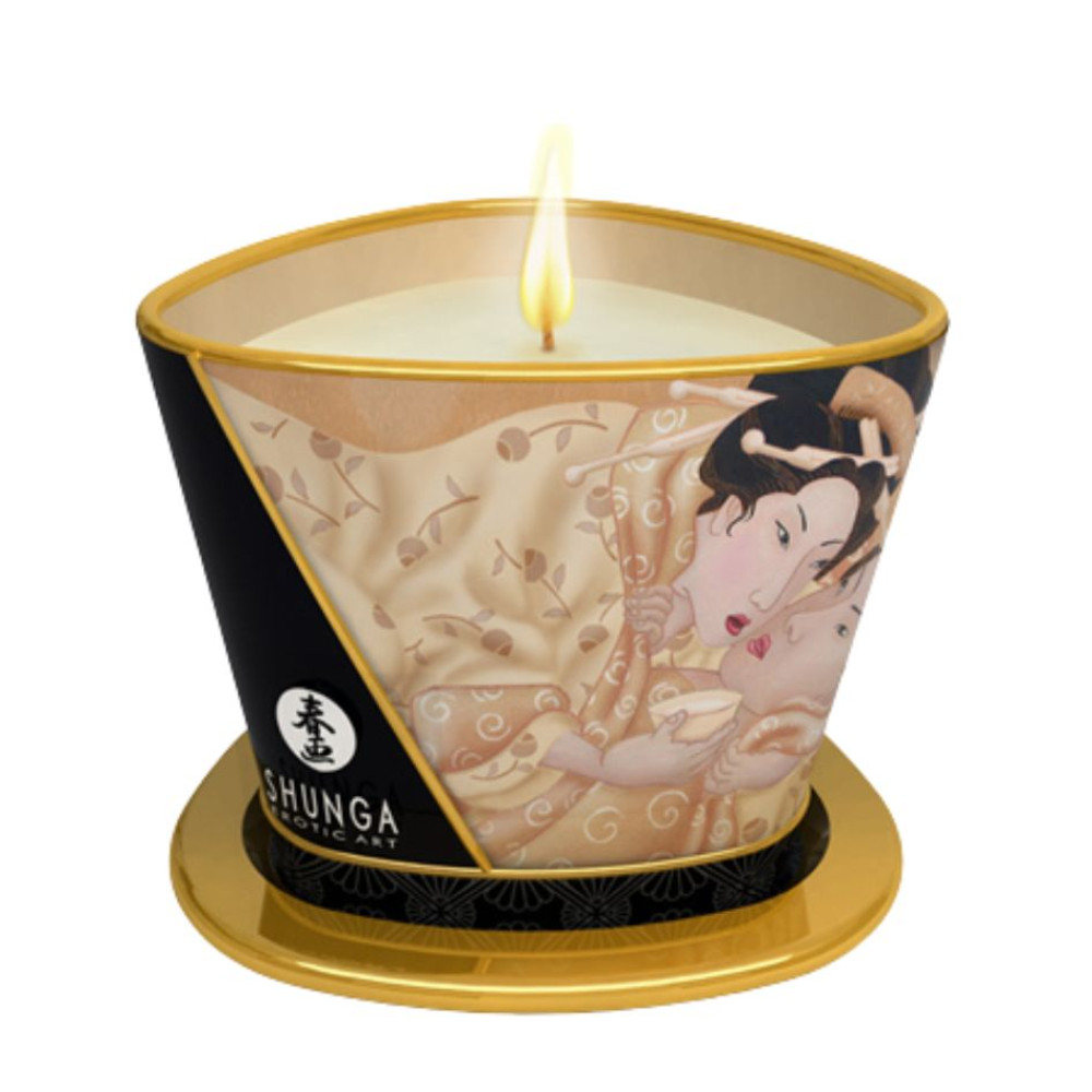 Свеча массажная Shunga Massage Candle Vanill соєвая, 170 мл, фото №0 — секс шоп Украина, NO TABOO