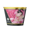 Свеча массажная Shunga Massage Candle Rose Petals соєвая, 170 мл, фото №2 — секс шоп Украина, NO TABOO
