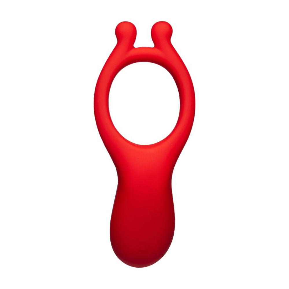 Эрекционное кольцо с вибростимуляцией Every Night Toys красное, 10.2 х 2.8 х 3 см фото №6 — секс игрушки: Украина, NO TABOO
