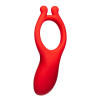Эрекционное кольцо с вибростимуляцией Every Night Toys красное, 10.2 х 2.8 х 3 см фото №5 — секс игрушки: Украина, NO TABOO