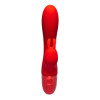 Вибратор-кролик с поступательными движениями Every Night Toys для точки G красный, 21 х 3.4 см фото №3 — секс игрушки: Украина, NO TABOO