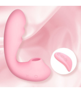 Вибратор кролик с вакуумом BeYourLover Tara X с пультом, розовый, 13 см х 3.5 см - No Taboo