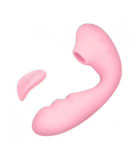 Вибратор кролик с вакуумом BeYourLover Tara X с пультом, розовый, 13 см х 3.5 см - No Taboo