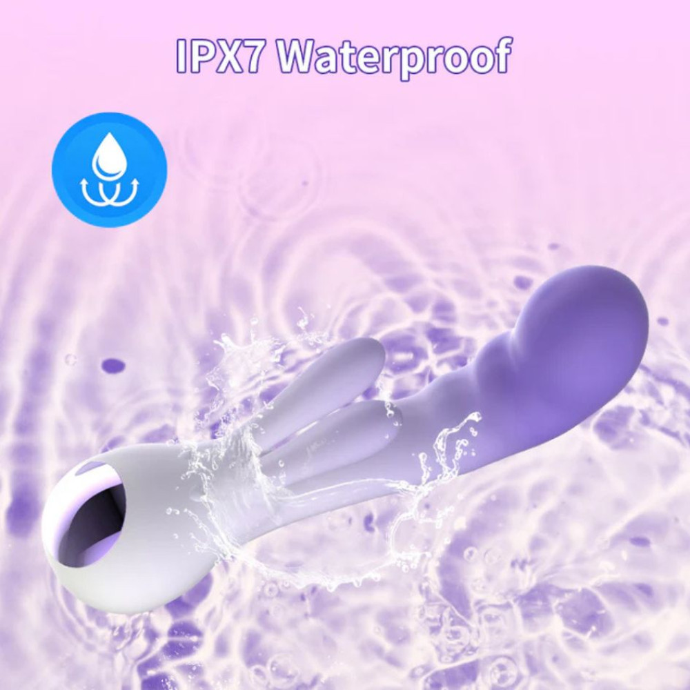 Вибратор-кролик со светодиодом Every Night Rabbit Vibe для точки G, фиолетовый, 19.3 х 4.8 см фото №10 — секс игрушки: Украина, NO TABOO