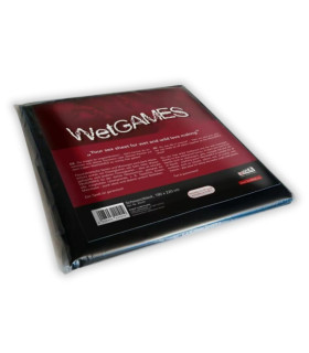 Виниловая простынь Joy Division SexMAX WetGAMES черная, 180 х 120 см - No Taboo