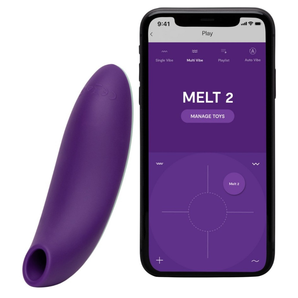 Вакуумный стимулятор We-Vibe Melt 2 для пар, фиолетовый фото №2 — секс игрушки: Украина, NO TABOO