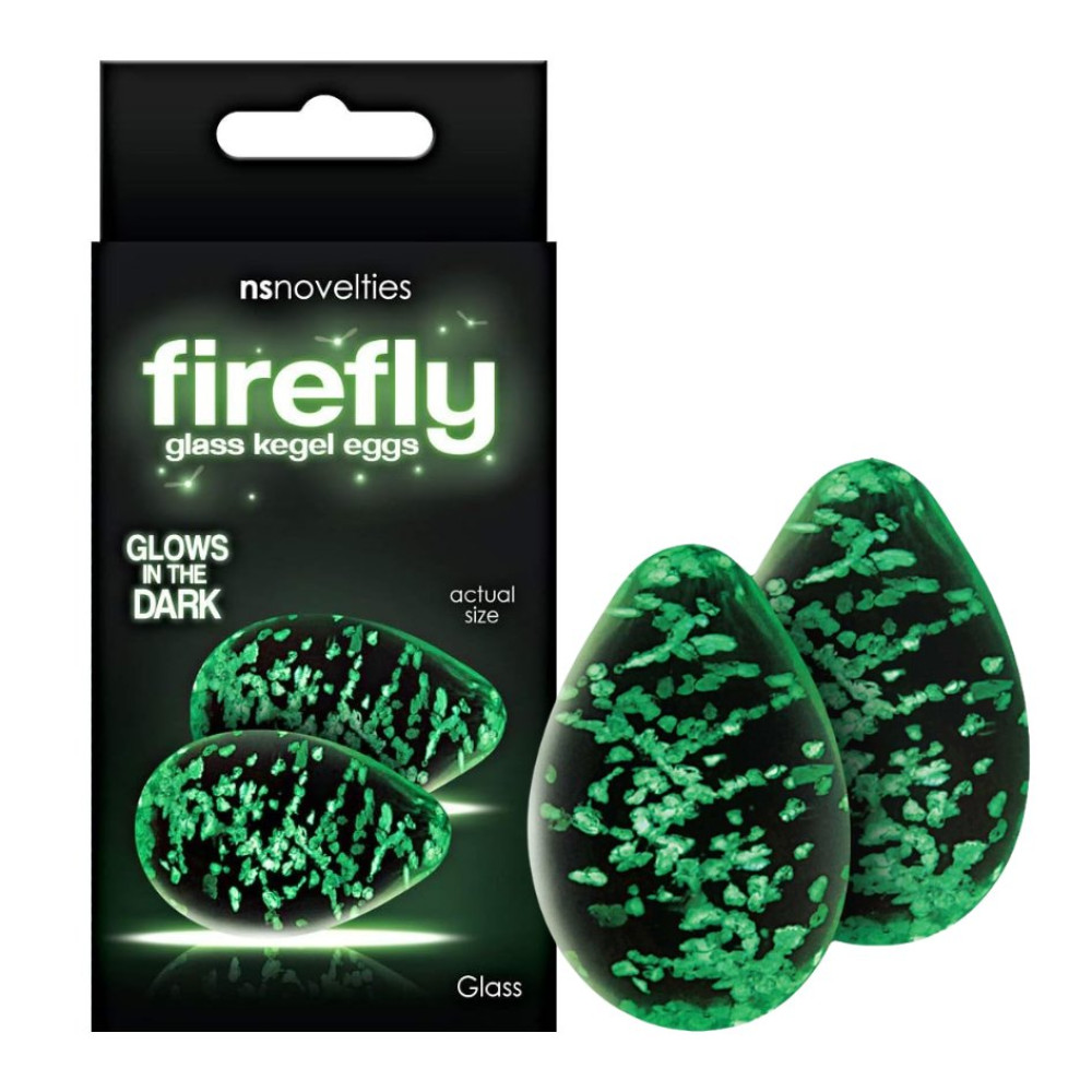 Стеклянные вагинальные шарики FIREFLY GLASS KEGEL EGGS CLEAR фото №0 — секс игрушки: Украина, NO TABOO